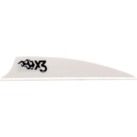 Bohning X3 White Arrow Vanes 2.25 in. 100 Pack