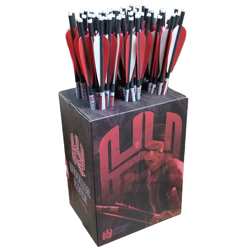 Warrior River Carbon Crossbow Bolt 20 in. Half Moon Nock 72 Pack