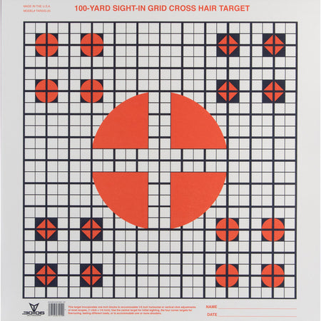 30-06 Sight-In Grid Paper Target 20 Pack