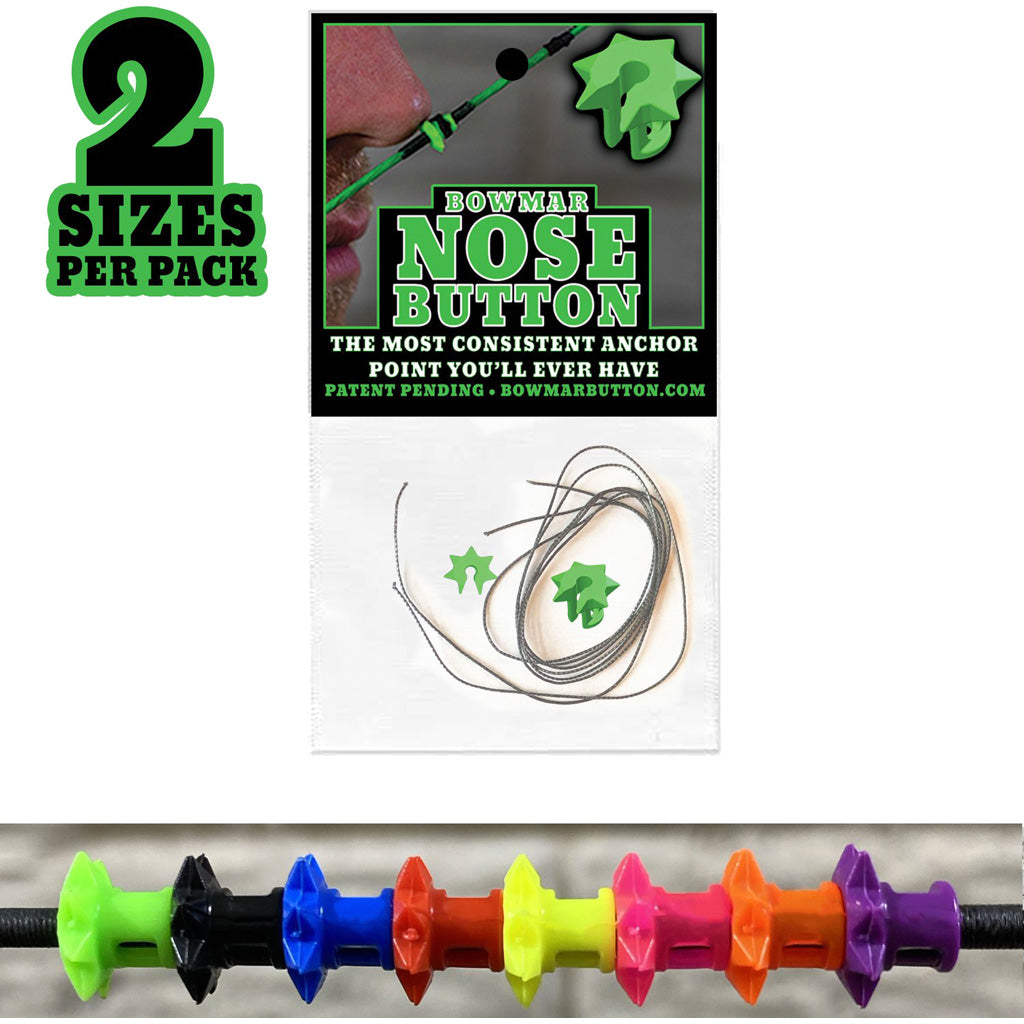 Bowmar Nose Button Purple Small/Large 2-Piece Archery Anchor
