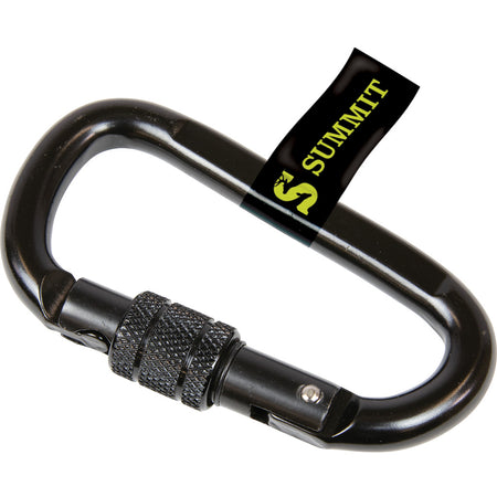 Summit Locking Carabiner Modified D-Shape Mountaineering Style