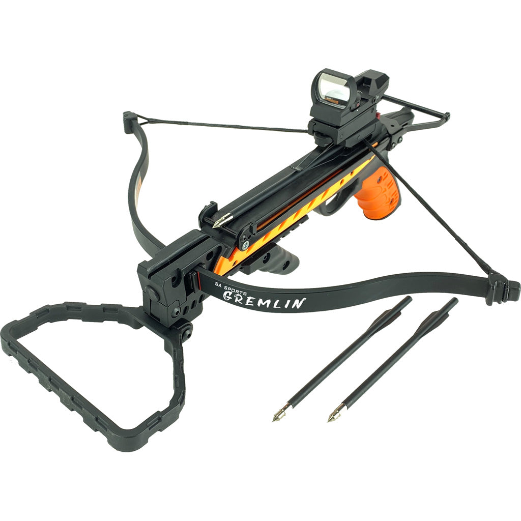 SA Sports Gremlin 80lb Pistol Crossbow Black with Red Dot Sight