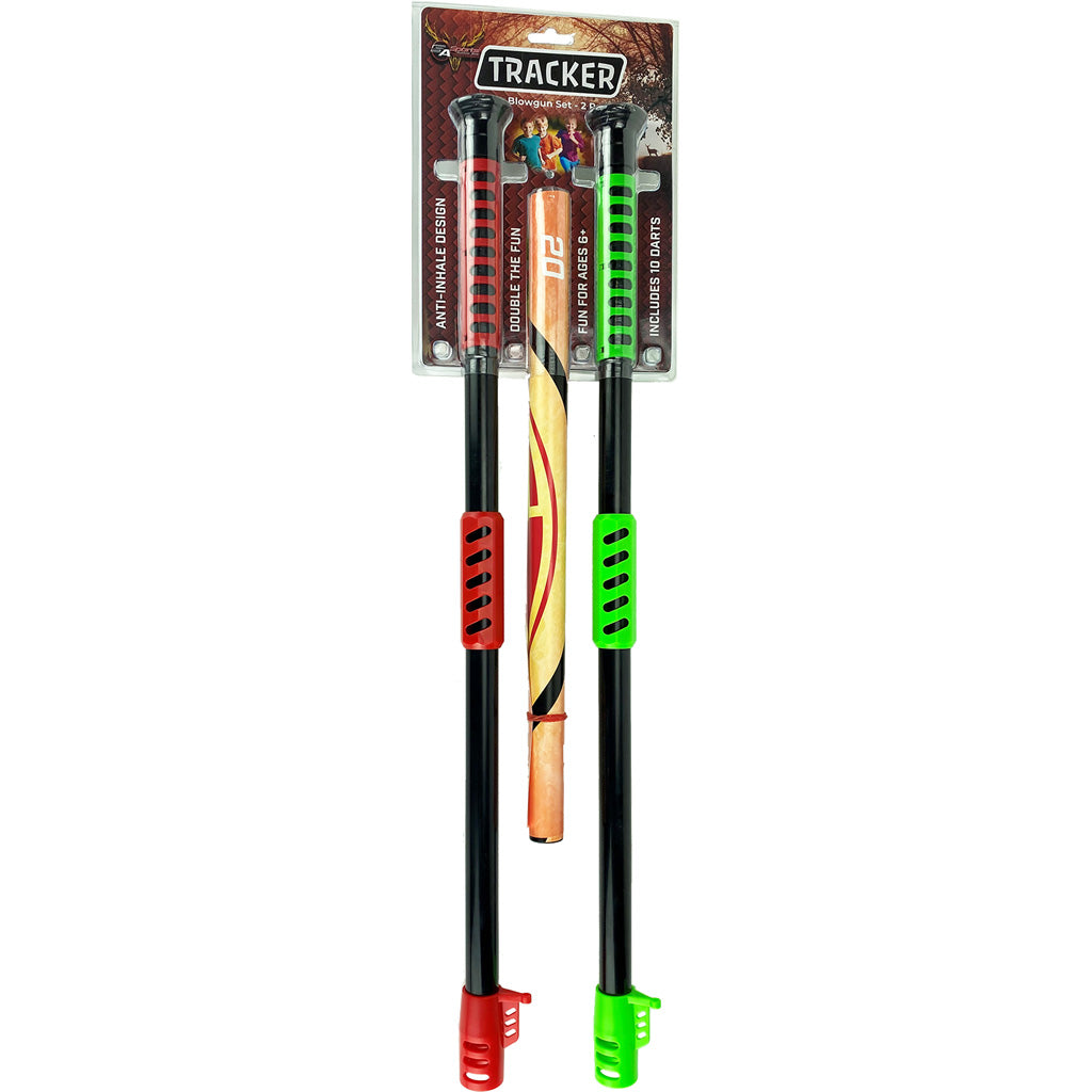 SA Sports Tracker Blowgun Set with Suction Darts and Target 2 Pack