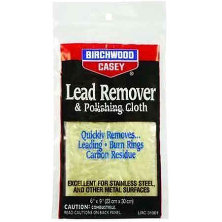 Birchwood Casey Lead Remover and Metal Polishing Cloth 6x9 in.