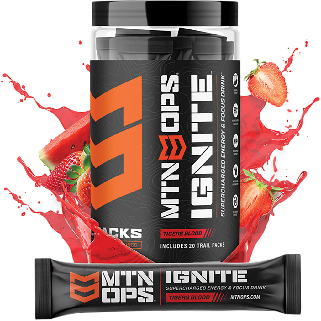 MTN OPS Ignite Tigers Blood Trail Pack 20 ct. Energy Supplement
