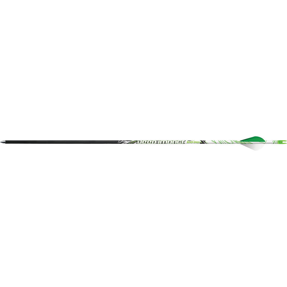 Black Eagle Deep Impact Carbon Arrows .001 400 Spine Blazer Vanes 6 pk.