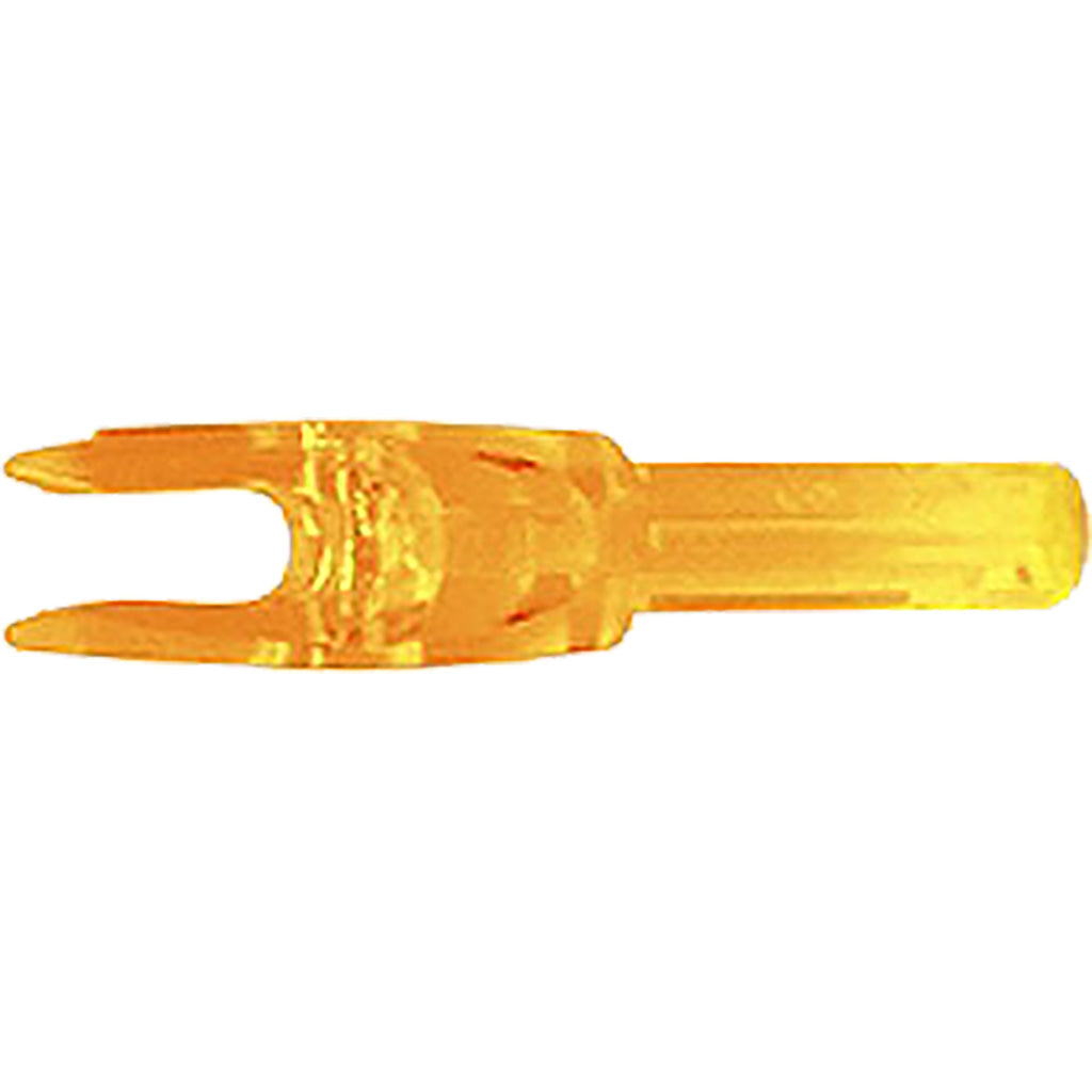 Black Eagle Micro ST M Nock Flo. Orange 12-Pack for Recurve and Longbow