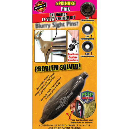 Specialty Archery PXL Hunter EZ-View Verifier Kit No. 6 Pink Peep Sight