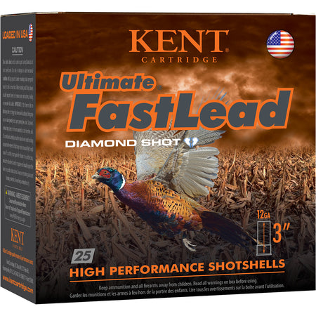 Kent Cartridge Ultimate Fast Lead Diamond Shot Upland 12 Gauge 3 in / 3 in #6 1-3/4 oz