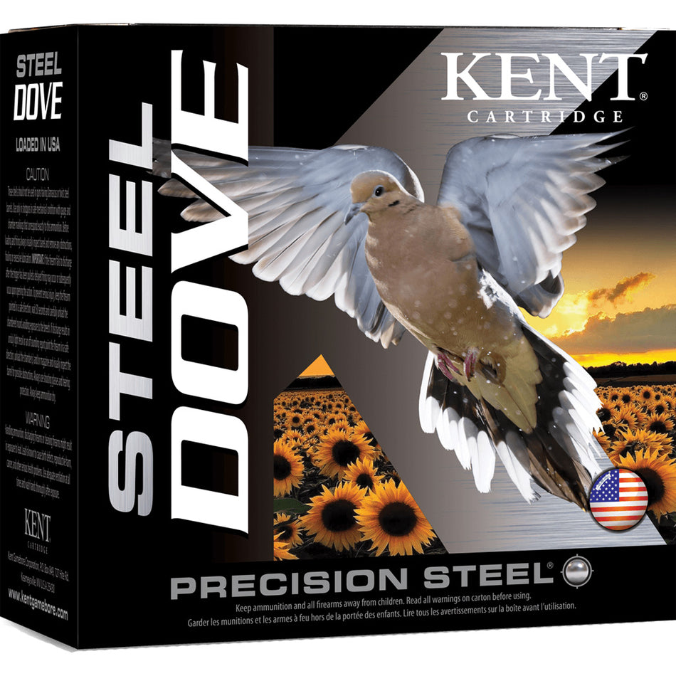 Kent Cartridge K12SD286 Steel Dove Hunting 12 Gauge 2.75" 1oz 6 Shot 1400 fps