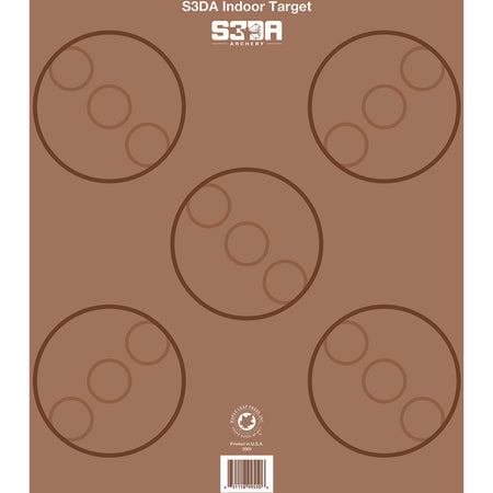 Maple Leaf S3DA 3D Target Face Brown ASA Scoring 25 Pack