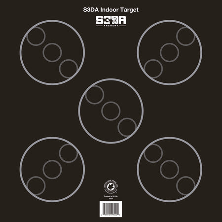 Maple Leaf S3DA 3D Target Face Black ASA Scoring 25 Pack