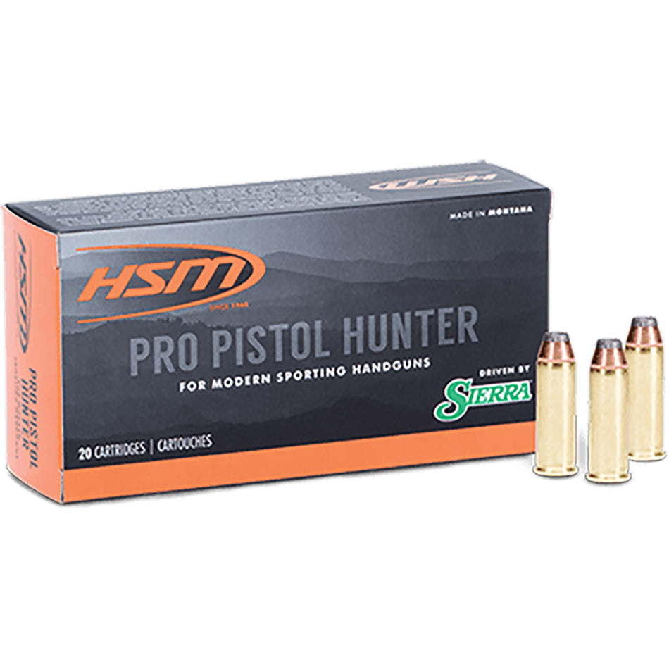 HSM HSM44M17N Pro Pistol Hunter Jacketed Hollow Cavity  300 Grain .44 Magnum