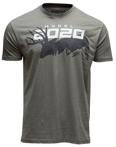 Springfield Armory 2020 Mule Deer Men's T-Shirt Stone Gray Cotton/Polyester Small