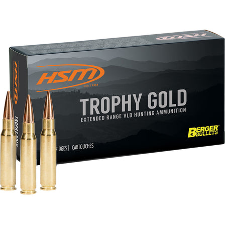 HSM BER6REM87VLD Trophy Gold Berger VLD  87 Grain 6mm Remington