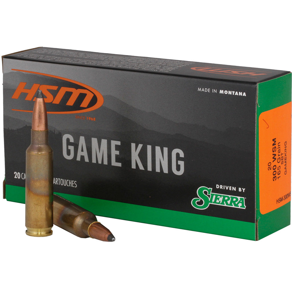 HSM Game King .300 WSM 165 gr JSP ammo