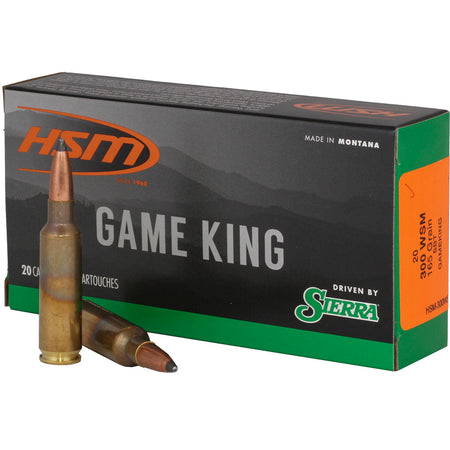 HSM Game King .300 WSM 165 gr JSP ammo