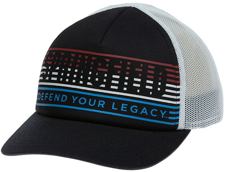 Springfield Armory Retro 80's/90's Trucker Hat Navy/White Adjustable Snapback OSFA