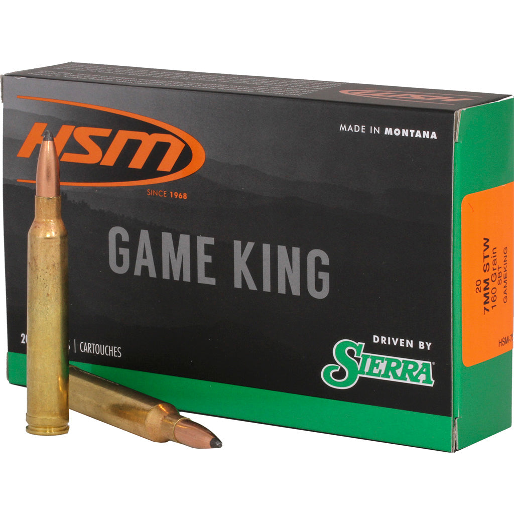 HSM Sierra Game King 7mm STW 160 gr JSP ammo