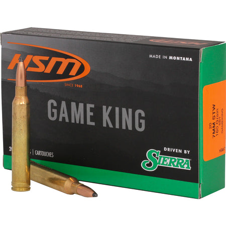 HSM Sierra Game King 7mm STW 160 gr JSP ammo