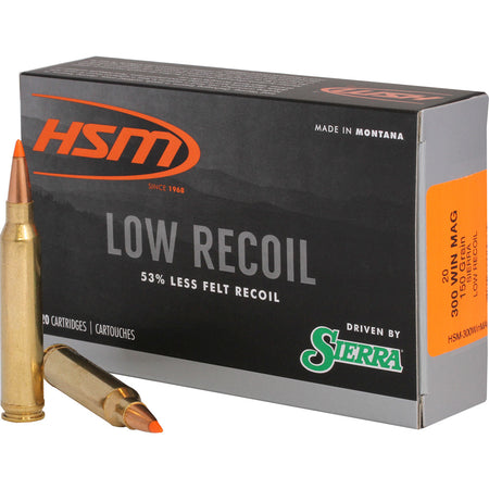 HSM Low Recoil .300 Winchester Mag 150 gr PolyTip ammo