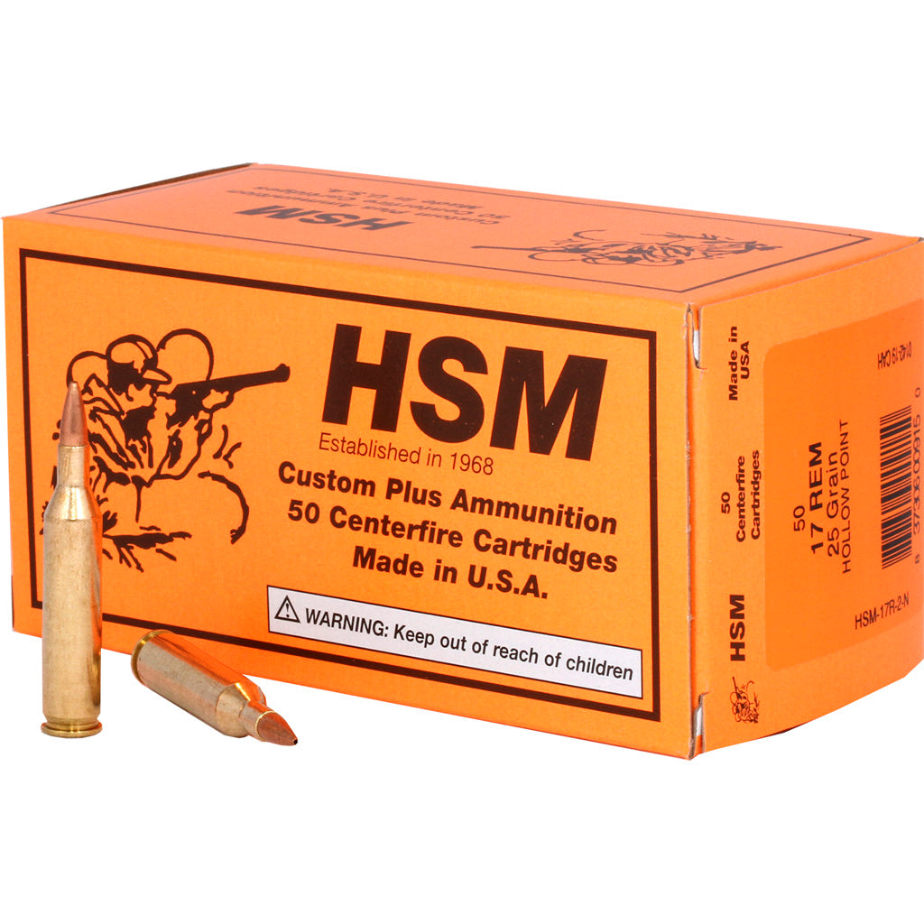 HSM Varmint .17 Remington 25 gr JHP ammo