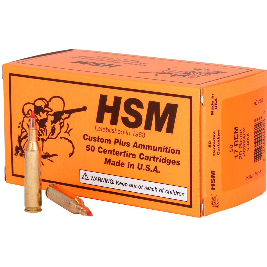 HSM Varmint .17 Remington 20 gr PolyTip ammo
