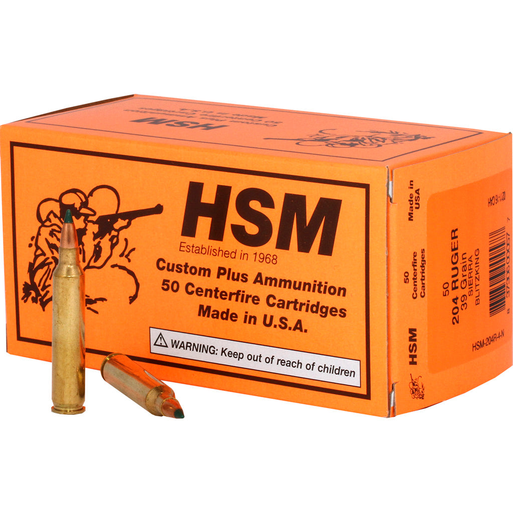 HSM Varmint .204 Ruger 39 gr PolyTip ammo