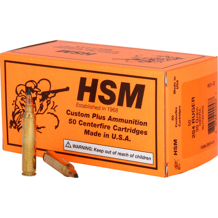 HSM Varmint .204 Ruger 39 gr PolyTip ammo