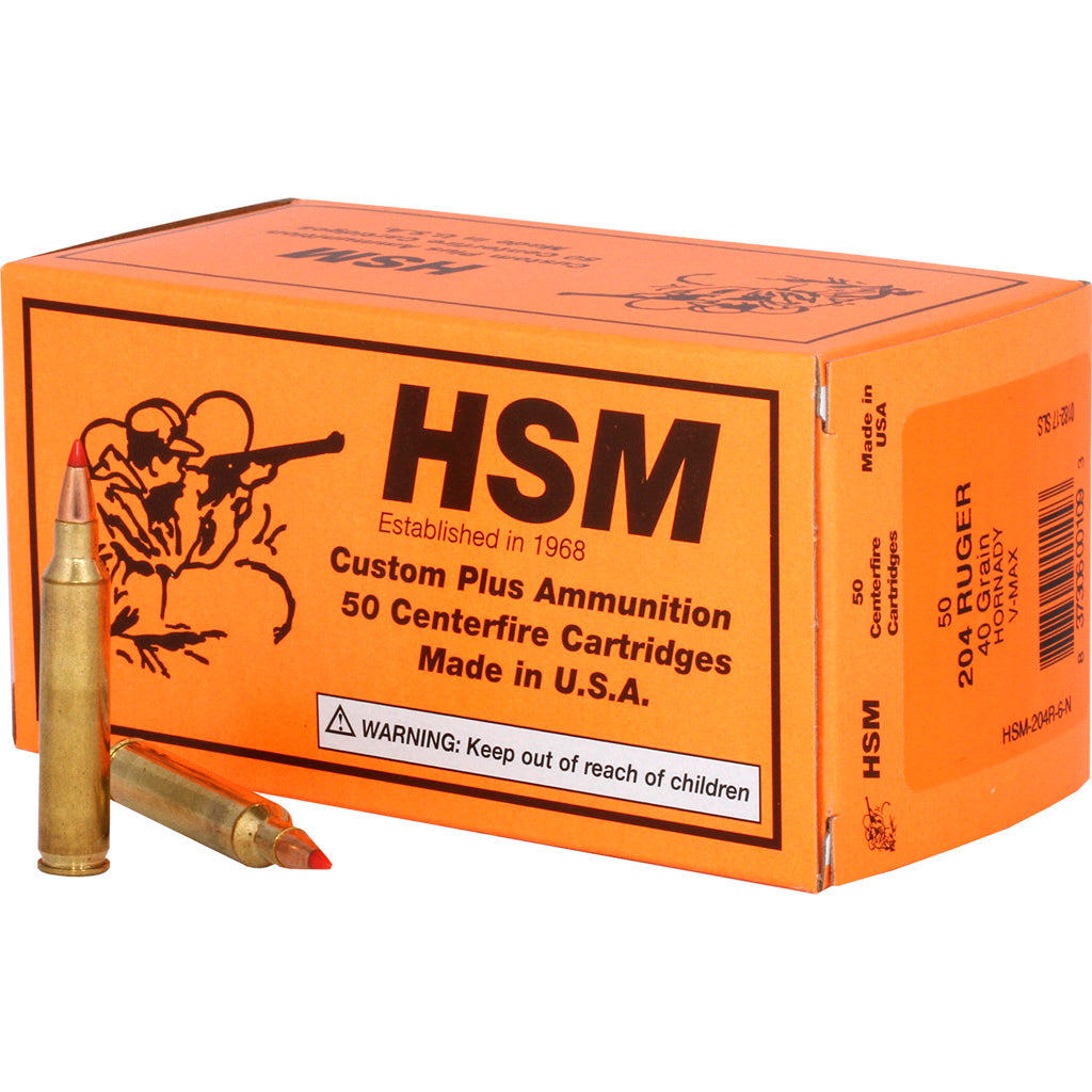 HSM Varmint .204 Ruger 40 gr PolyTip ammo