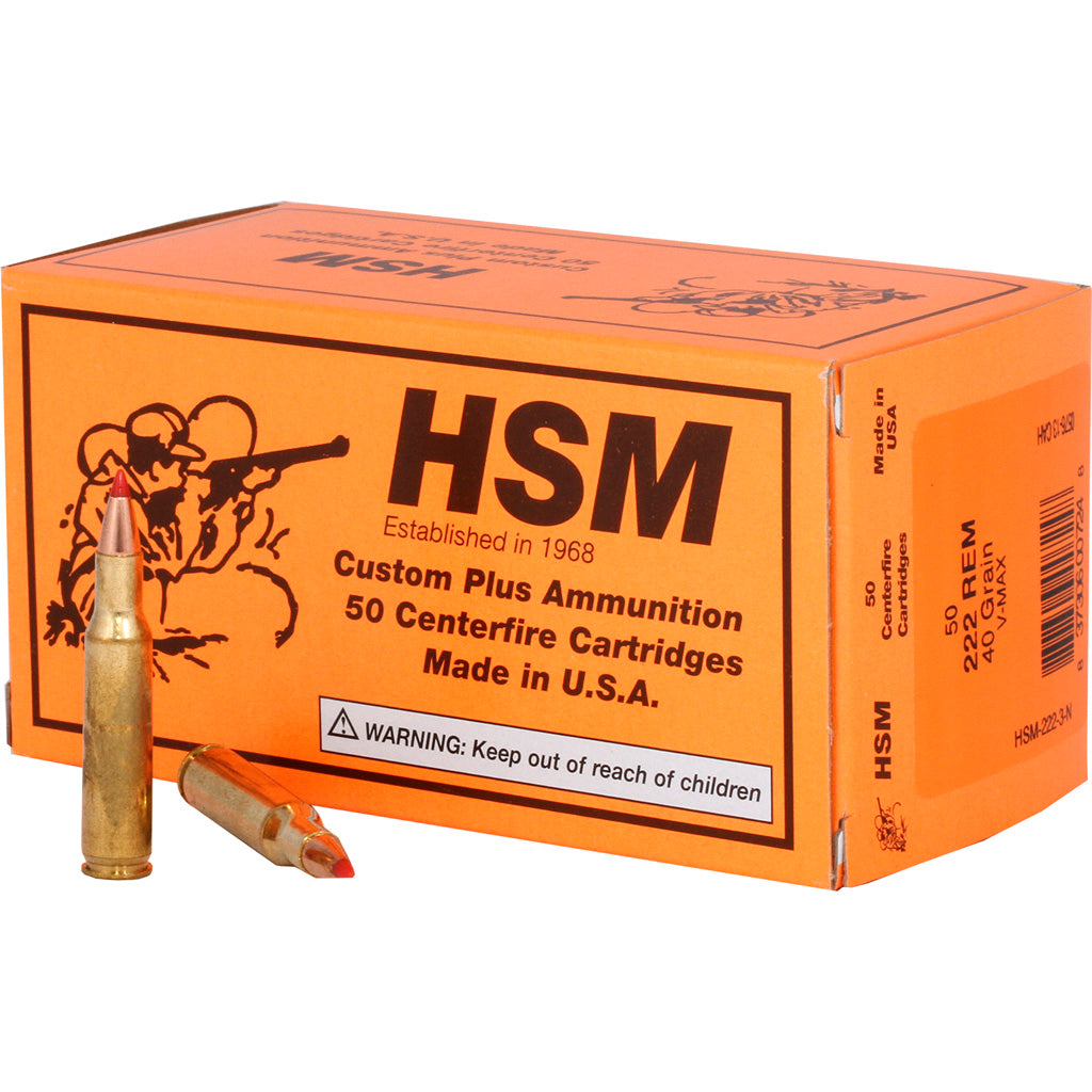 HSM Varmint .222 Remington 40 gr PolyTip ammo