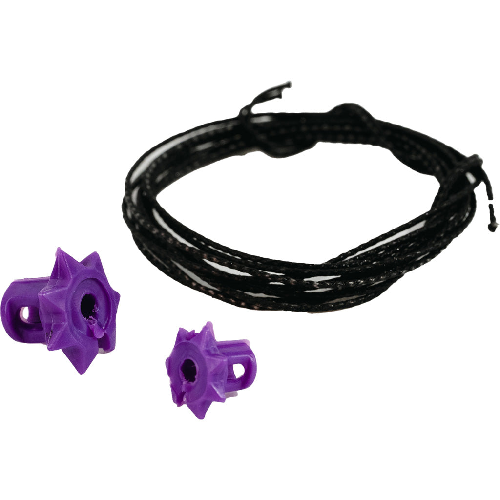 Bowmar Recurve Nose Button Purple Small and Large 2 pc.