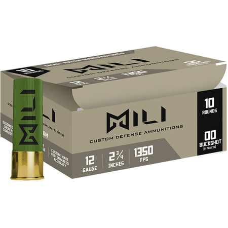 Migra Custom Defense 9 Pellet 12 Gauge 2.75 in / 2.75 in 00 Buck 1 oz