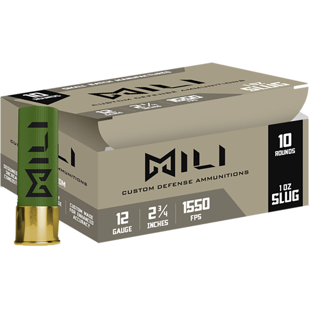 Mili Custom Defense Rifled Slug 12 Gauge 2.75 in / 2.75 in Slug 1 oz