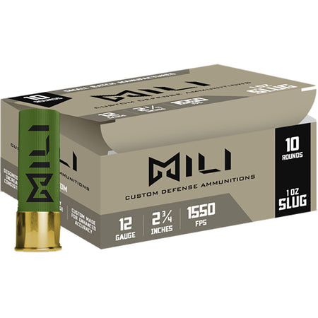 Mili Custom Defense Rifled Slug 12 Gauge 2.75 in / 2.75 in Slug 1 oz