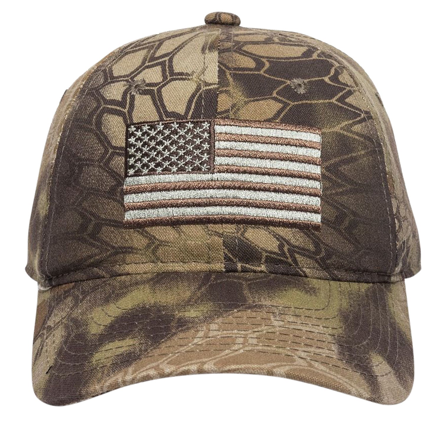 Outdoor Cap 120159-1-8 USA Flag Kryptek Highlander Adjustable Snapback Unstructured Cap OSFA