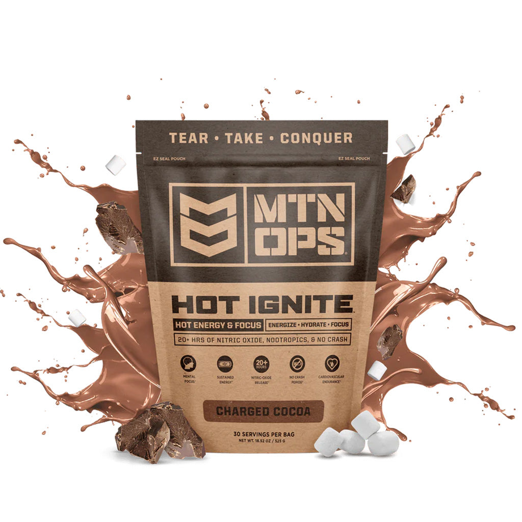 MTN Ops Hot Ignite Charged Cocoa Trail Pack Energy Blend