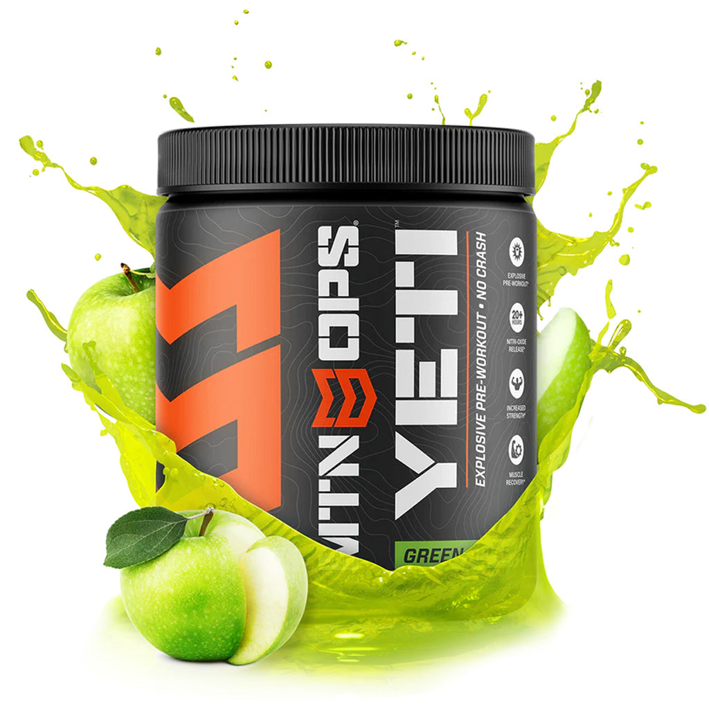 MTN Ops Yeti Preworkout Green Apple Explosive Energy Formula