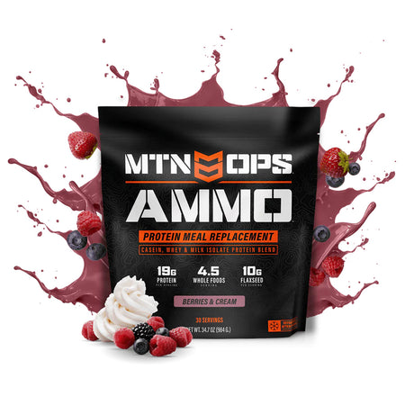 MTN Ops Ammo Whey Protein Strawberries and Cream Meal Replacement