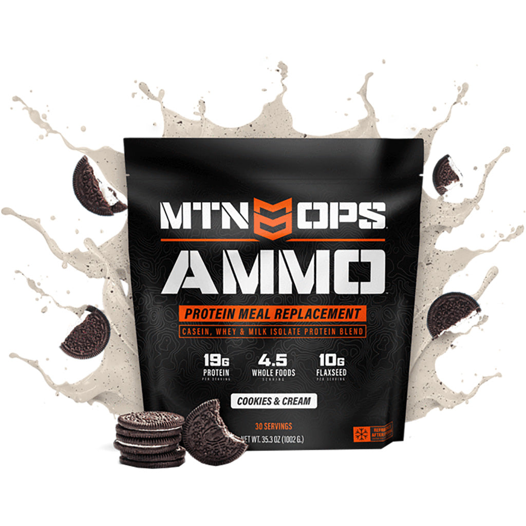 MTN Ops Ammo Whey Protein Cookies and Cream Meal Replacement
