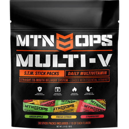 MTN Ops Multi-V STM Multivitamin Stick Pack 30 ct