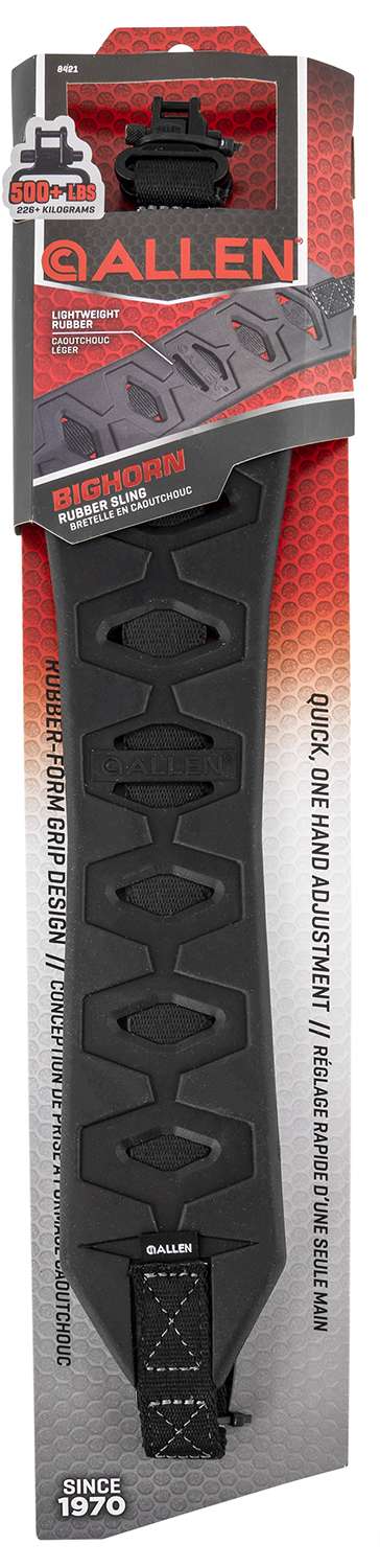 Allen Bighorn Rubber Firearm Sling with Charcoal Pad Black Web
