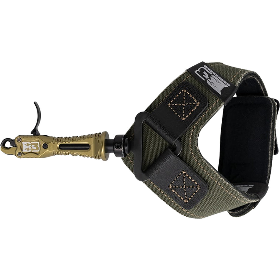B3 Rook Bow Release Swivel Stem OD Green Wrist Strap