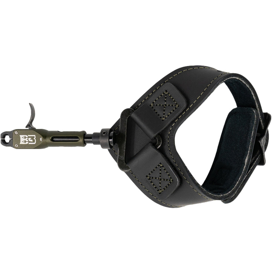 B3 Rival Bow Release Swivel Stem OD Green Curved Trigger