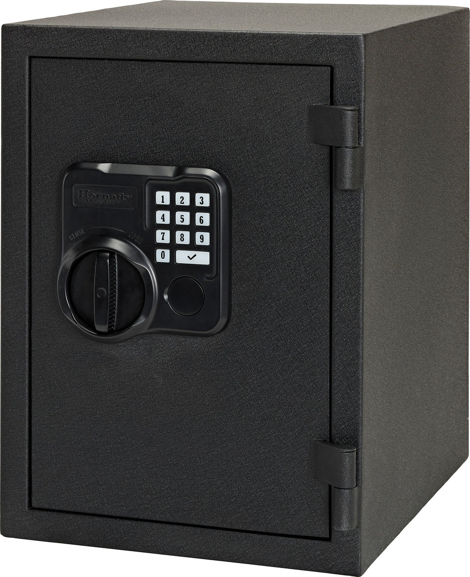 Hornady 95407 Fireproof Safe Keypad Key Entry Black Powder Coat Holds 2 Handguns Steel