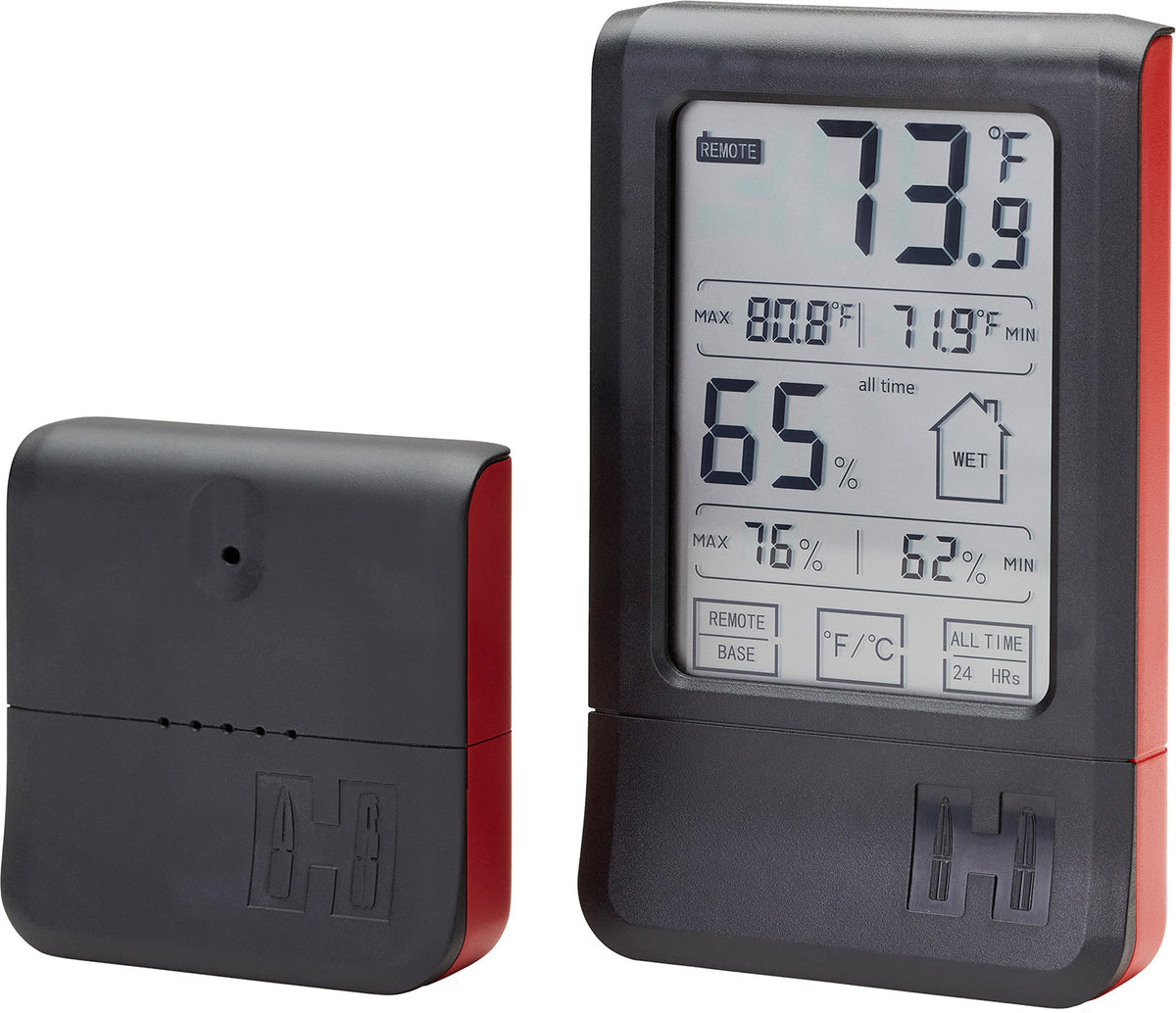 Hornady 95907 Wireless Hygrometer Touchscreen Black Gun Safe Monitor