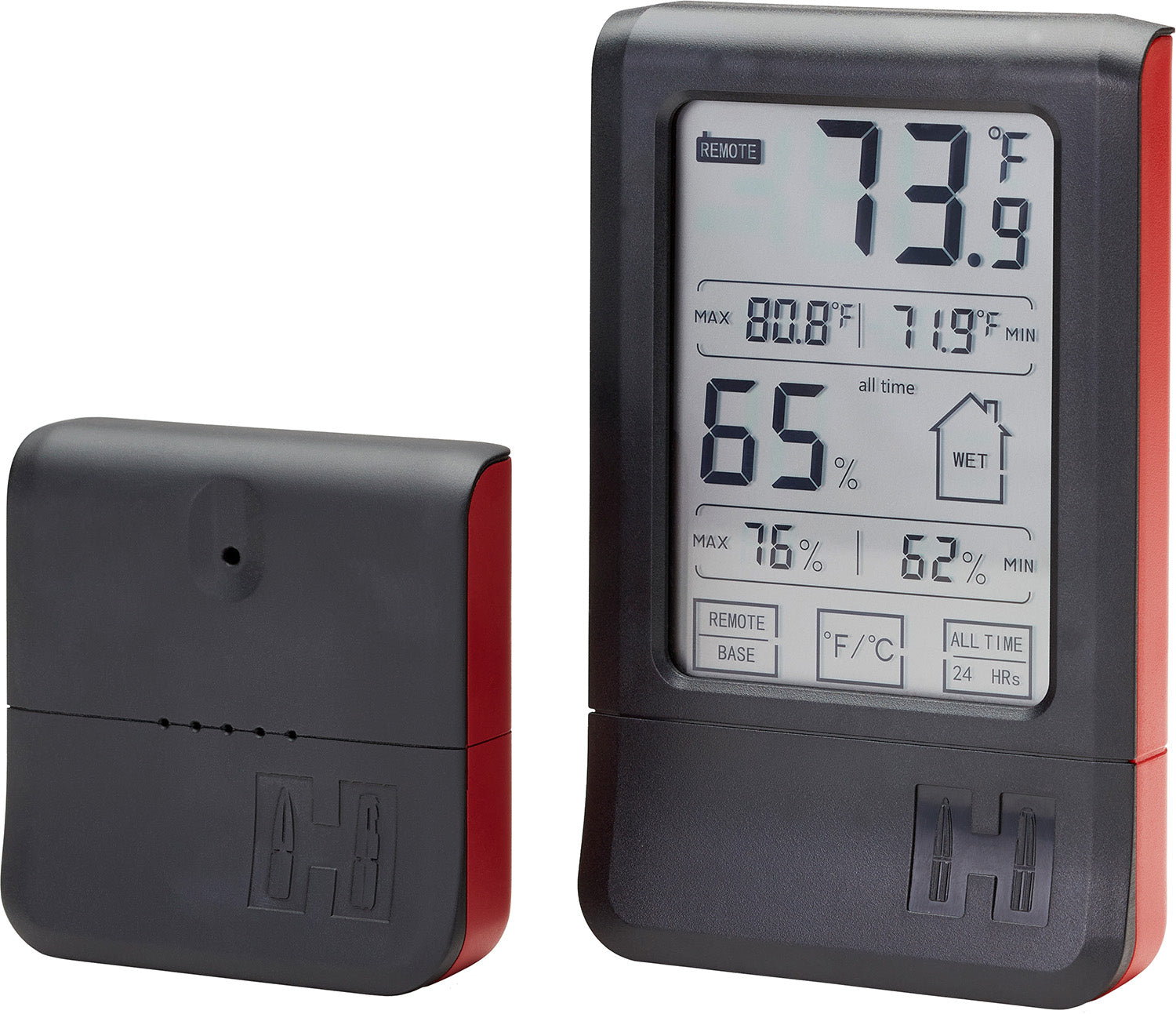 Hornady 95907 Wireless Hygrometer Touchscreen Black Gun Safe Monitor
