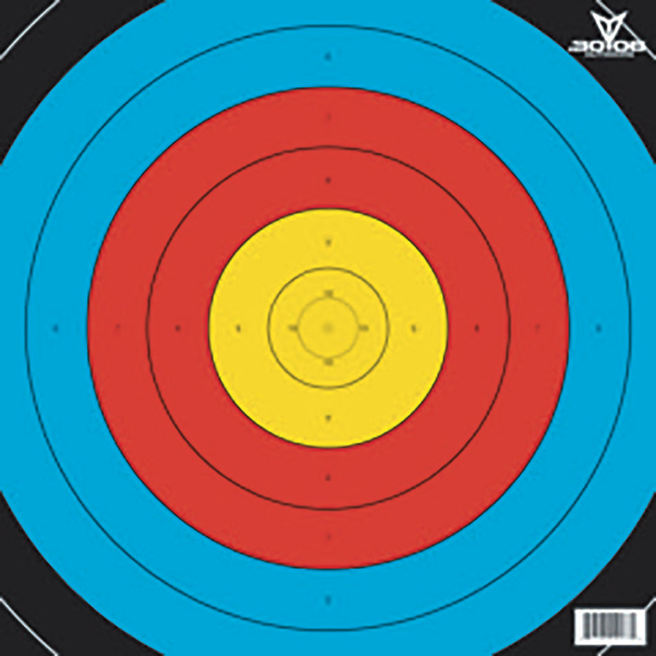 30-06 FITA 50m Archery Paper Target 80cm 100 Pack