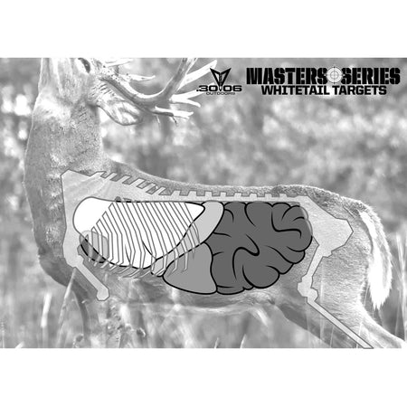 30-06 Whitetail Deer Masters Series Paper Shooting Target 5 Pack
