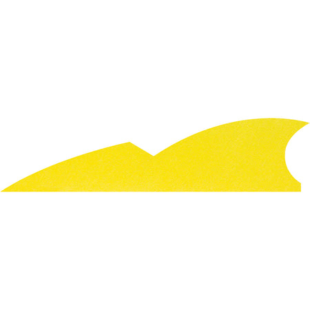 Gateway Batwing Arrow Feathers Flo Yellow 2 in. Right Wing 50-Pack